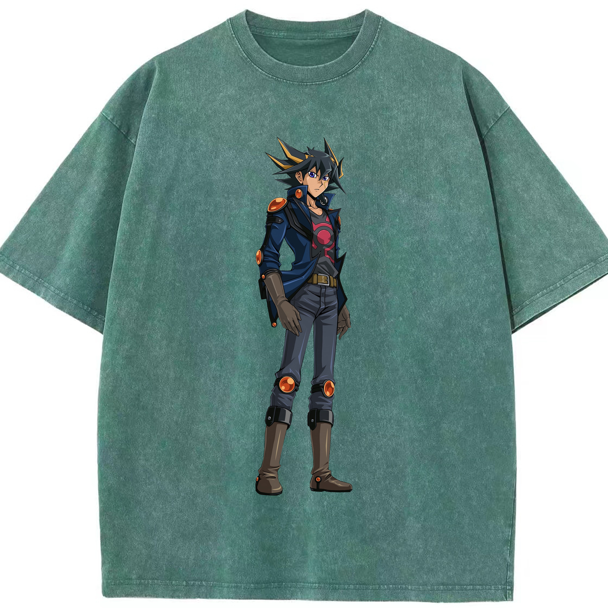 （画像用） 遊☆戯☆王 Yu-Gi-Oh! 綿100% ヴィンテージ風 半袖Tシャツ（フロントプリント）